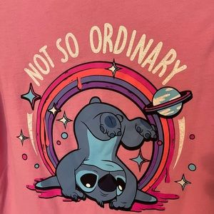 Girls pink Stitch T-shirt